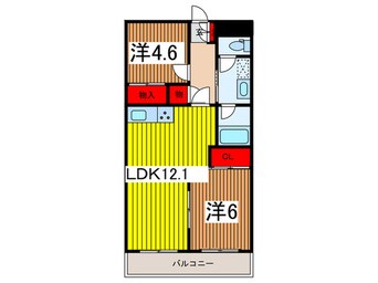 間取図 渋谷コ－ト３号館