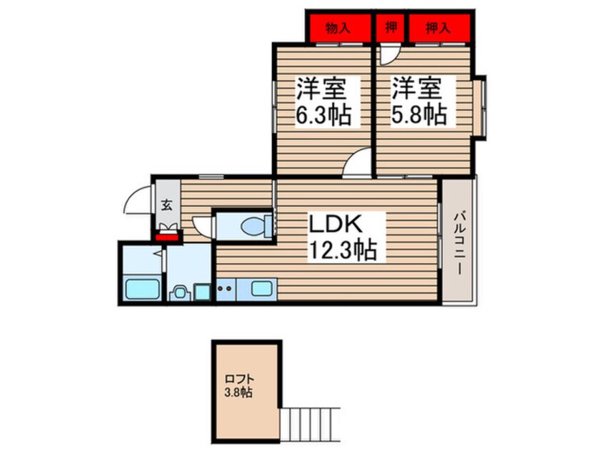 間取図 君塚ハイム