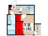 KLEIS東浦和 1Kの間取り
