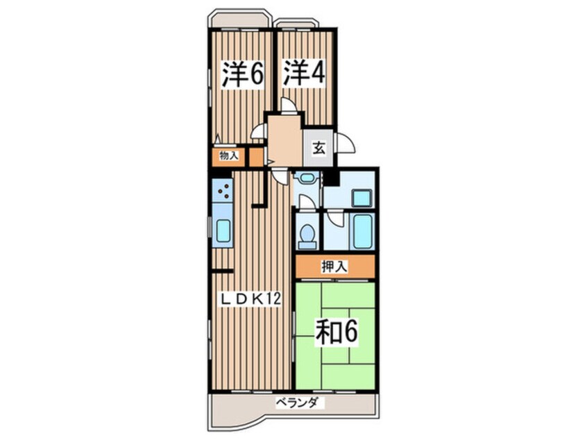 間取図 湘南カワマヒルズ