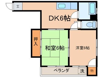 間取図 コーポウエダ