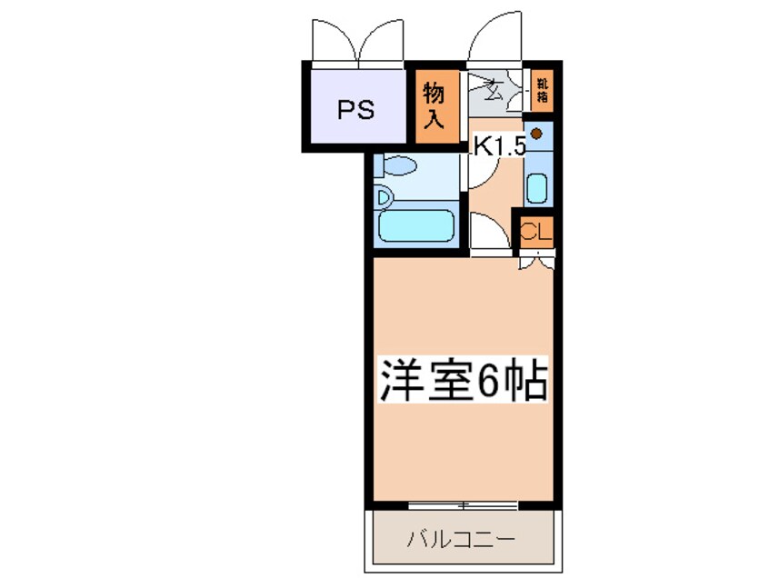 間取図 クリオ相模原弐番館（１０６）