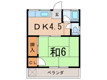 間取図 山中コ－ポ