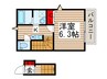 ベイシティ松戸馬橋 1Kの間取り