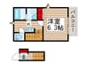 ベイシティ松戸馬橋 1Kの間取り