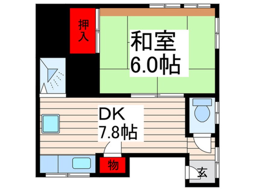 間取図 砂江ハイツ