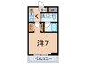 レジディア文京音羽Ⅱ 1Kの間取り
