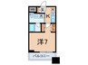 レジディア文京音羽Ⅱ 1Kの間取り