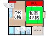 瑤沙館（ﾖｳｻｶﾝ） 1DKの間取り