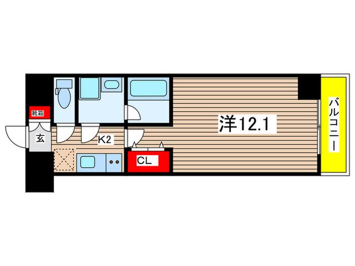 間取り図 ｼﾞｪﾉｳﾞｨｱ新横浜ｽｶｲｶﾞｰﾃﾞﾝ(404)