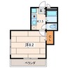 鴻和ハクエハイツ 1Kの間取り
