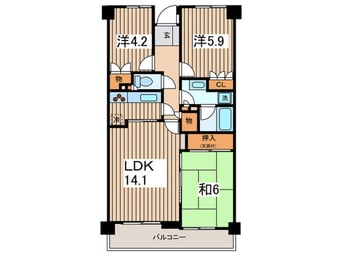 間取図 クエスト山手台