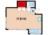 吉田荘 1Rの間取り