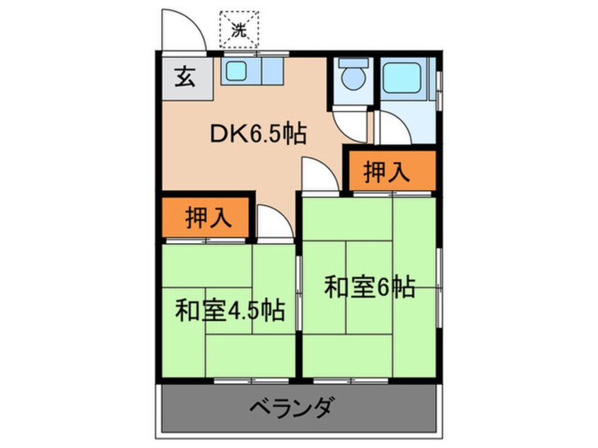 間取図 コ－ポしずか