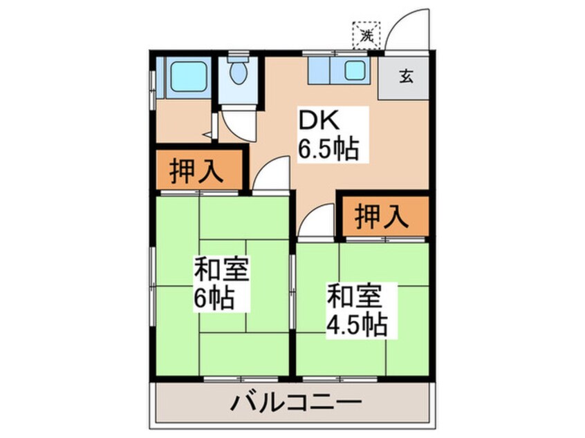 間取図 コ－ポしずか