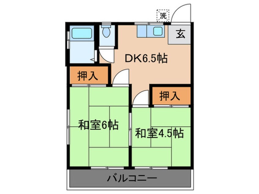 間取図 コ－ポしずか