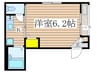 Ｑｔｏ赤羽 1Kの間取り
