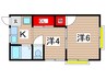 栄ハイツ 2Kの間取り