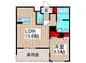 Aimable 1LDKの間取り