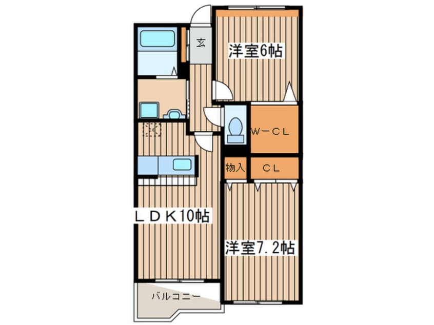 間取図 リリ－ハイムⅡ