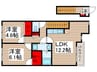 ツインクルシャト－Ａ棟 2LDKの間取り
