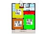 ＴＫ末広マンション 2DKの間取り