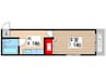 ＹＳレジデンス 1Kの間取り