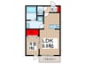 クレア原市 1LDKの間取り