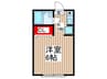 ＤＥＬＰＨＩＣＡ 1Kの間取り