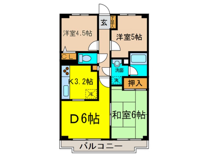 間取図 グランドゥ－ル上石神井