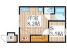サンコート東伏見 1SRの間取り