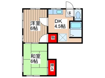 間取図 コーポ東和