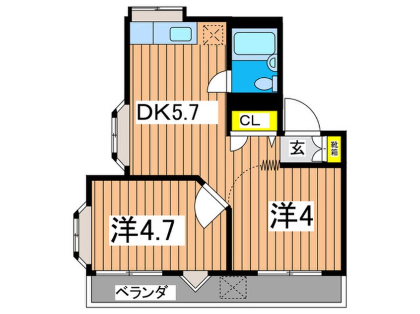 間取図 リブレ蒔田Ⅰ