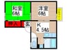 サンフラット 2Kの間取り