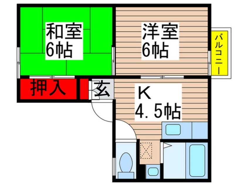 間取図 サンフラット