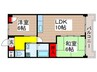プレステージ市川Ⅱ 2LDKの間取り