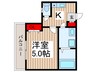 Ｑｕｅｅｎｓｌａｎｄ新越谷 1Kの間取り
