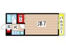 ハイツ春日　１棟 1Kの間取り