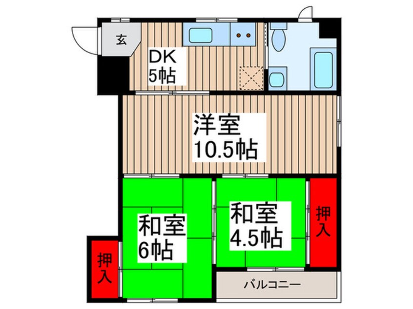 間取図 押賀マンション