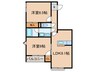 ヒルズ小日向 2LDKの間取り