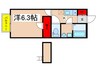 ARTEIE柿生 1Kの間取り