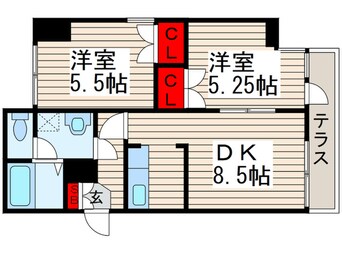 間取図 ＳＨＡＮＧＲＩ－ＬＡ  ２