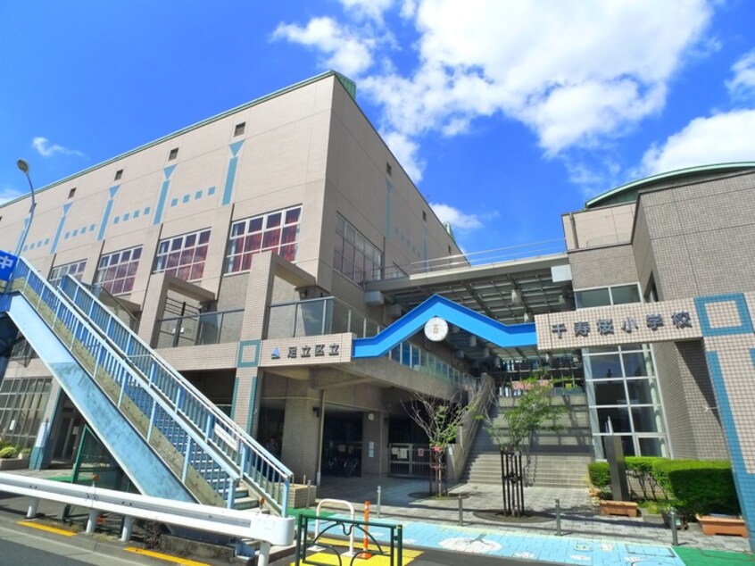 千寿桜小(小学校)まで550m シャングリラⅠ