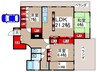 ハイツ花園 3LDK+Sの間取り