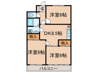 間取図 ベルファースト府中