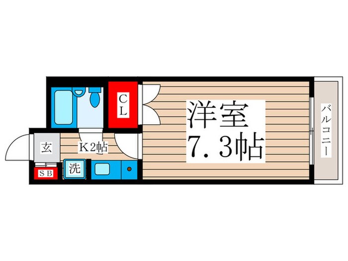 間取り図 １７ノヨネコーポ船堀