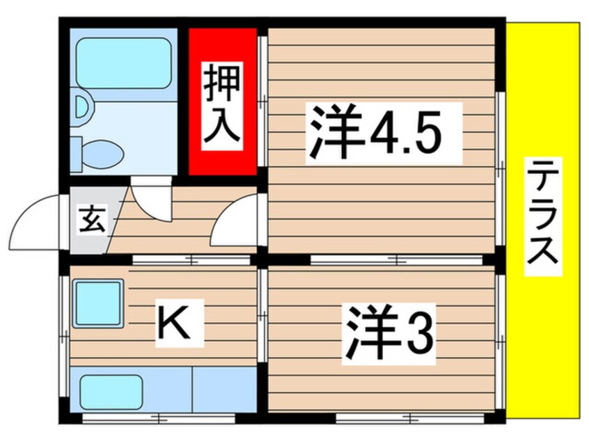 間取図 ガ－デンハイツＢ