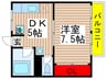 ハイム山桜 1DKの間取り