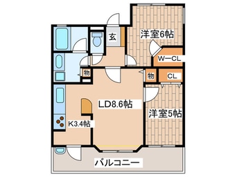 間取図 アーバンビュー調布国領604