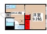 八幡グリーンハウス 1DKの間取り